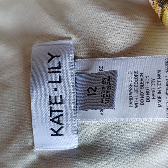 Kate Lily Floral Pull On Tiered Empire Waist Maxi Dress NEW- Sz. 12 - Picture 3 of 9